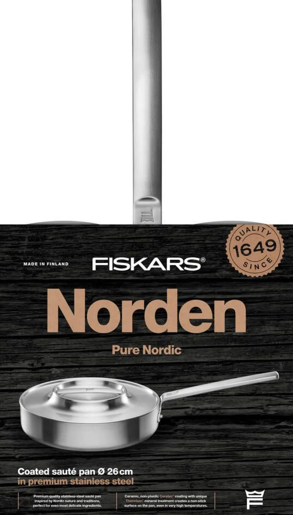 Fiskars Paistoastiat|Norden paistokasari 26 cm kannella