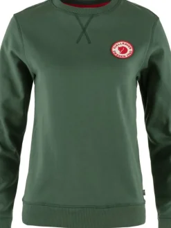 Fju00e4llru00e4ven Fleecet, Colleget Ja Hupparit|Fjällräven collegepaita 1960 Logo Badge Sweater W 679 Deep Patina