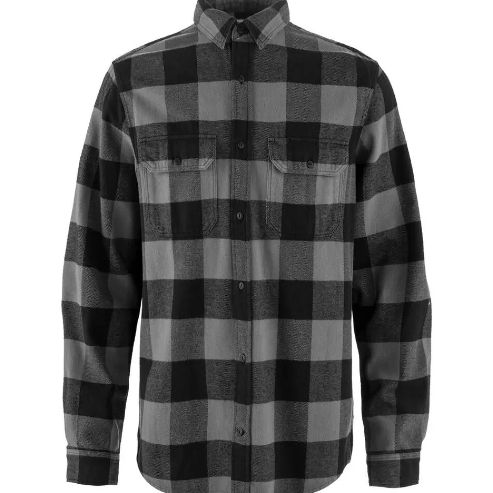 Fju00e4llru00e4ven Paidat Ja Neuleet|Fjällräven flanellipaita Övik Heavy Flannel Shirt 550-020 Black-Grey