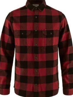 Fju00e4llru00e4ven Paidat Ja Neuleet|Fjällräven flanellipaita Övik Heavy Flannel Shirt 320-550 Red-Black