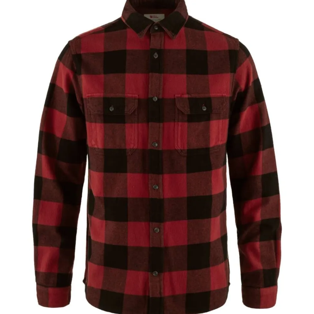 Fju00e4llru00e4ven Paidat Ja Neuleet|Fjällräven flanellipaita Övik Heavy Flannel Shirt 320-550 Red-Black