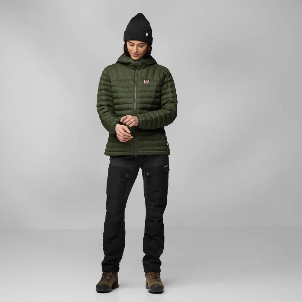 Fju00e4llru00e4ven Takit|Talvitakit|Fjällräven takki Expedition Lätt Hoodie W 614 Patina Green