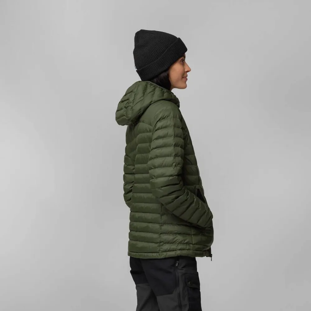 Fju00e4llru00e4ven Takit|Talvitakit|Fjällräven takki Expedition Lätt Hoodie W 614 Patina Green