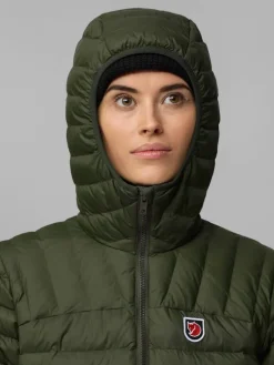 Fju00e4llru00e4ven Takit|Talvitakit|Fjällräven takki Expedition Lätt Hoodie W 614 Patina Green