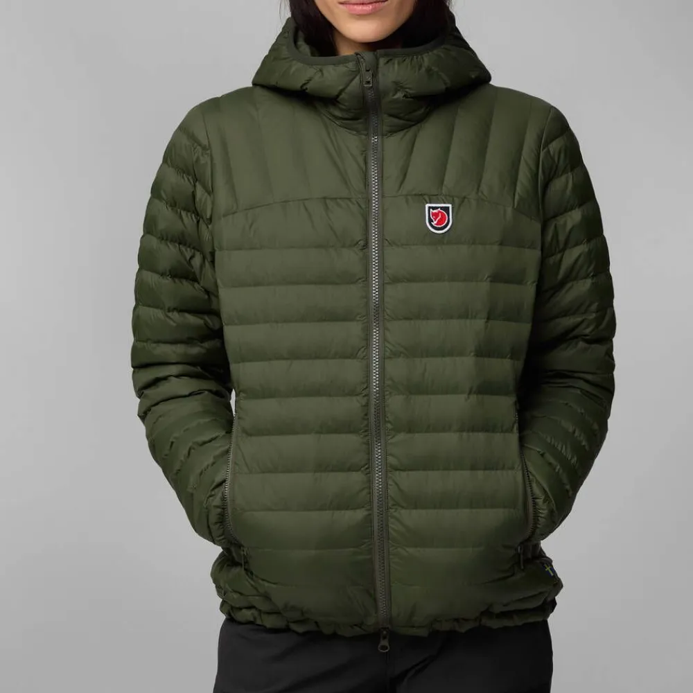 Fju00e4llru00e4ven Takit|Talvitakit|Fjällräven takki Expedition Lätt Hoodie W 614 Patina Green