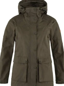 Fju00e4llru00e4ven Vaellus- Ja Metsästysvaatteet|Ulkoilu|Fjällräven takki Forest Hybrid W 633 Dark Olive