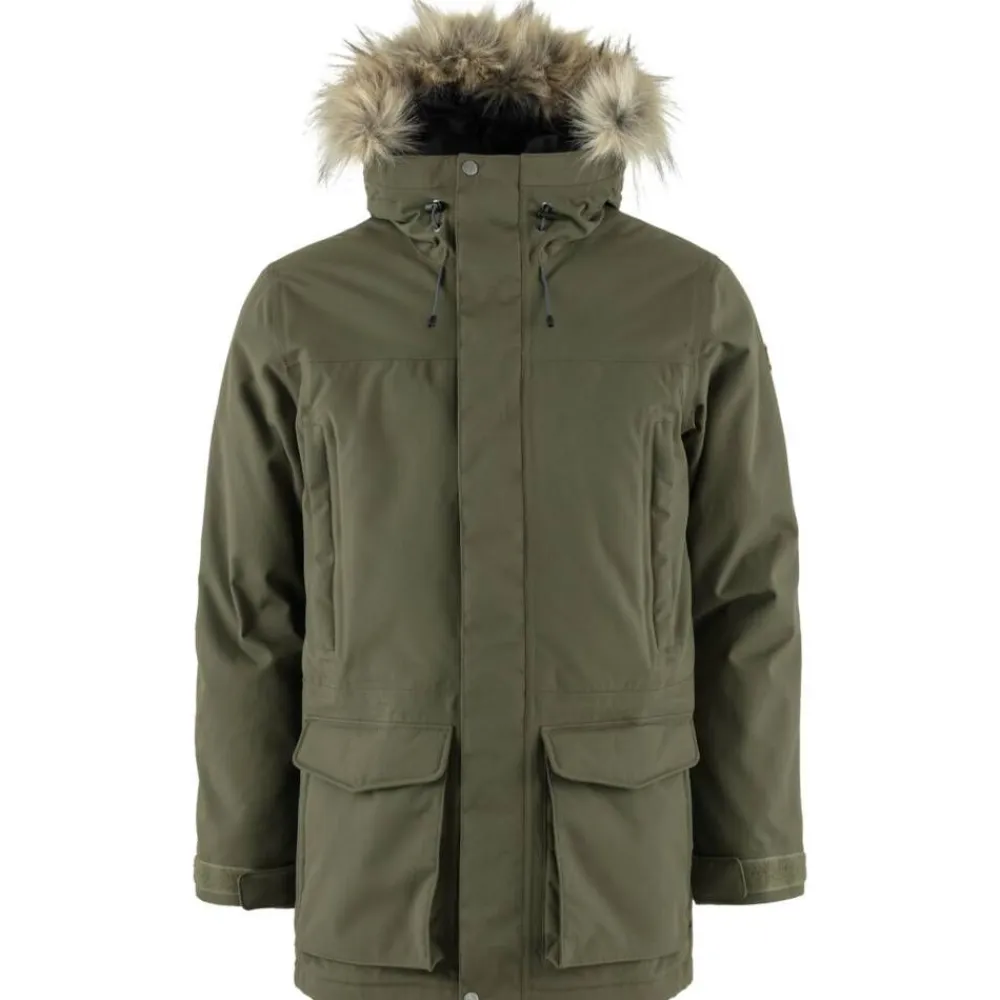 Fju00e4llru00e4ven Takit|Talvitakit|Fjällräven takki Nuuk Lite Parka 625 Laurel Green