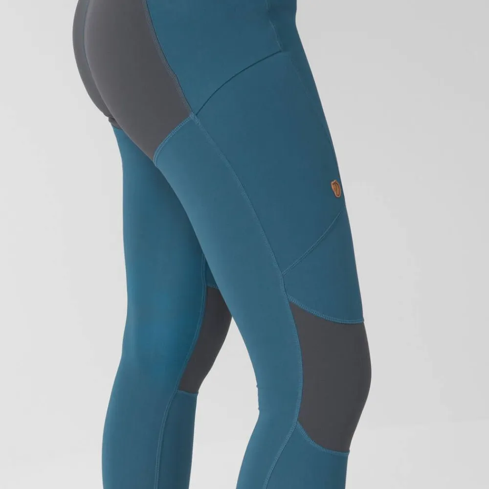 Fju00e4llru00e4ven Housut|Fjällräven tights Abisko Trekking Pro W 550-048 Black-Iron Grey