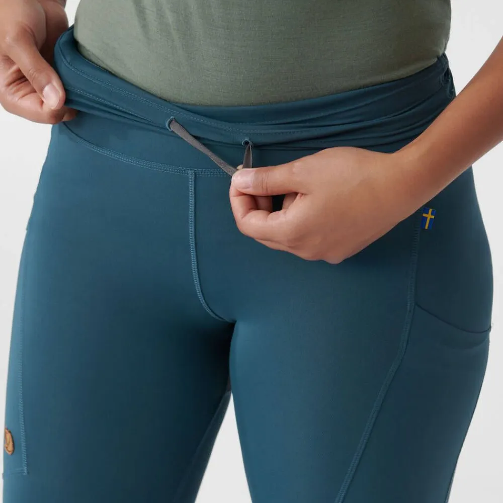 Fju00e4llru00e4ven Housut|Fjällräven tights Abisko Trekking Pro W 550-048 Black-Iron Grey