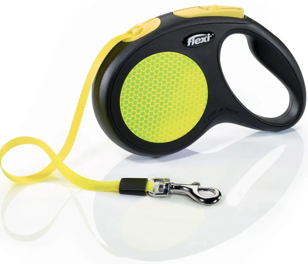 Flexi Koirat|kelatalutin Neon Reflect M/25 kg 5 m nauha