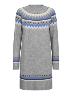 Freequent Vapaa-Ajan Mekot|mekko FqMayfair-dress Medium grey mig w. Wedgwood / Harmaa-Sininen