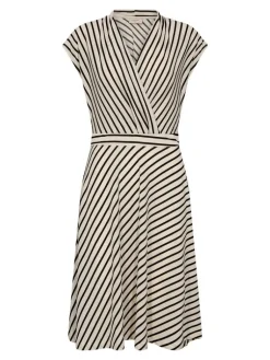 Freequent Vapaa-Ajan Mekot|mekko FqYrsa-dress Tofu w. Black / luonnonvalkoinen