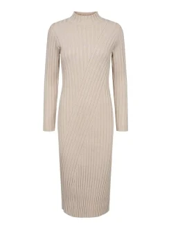 Freequent Vapaa-Ajan Mekot|neulemekko FqSaturn-dress Moonbeam / Vaalea beige