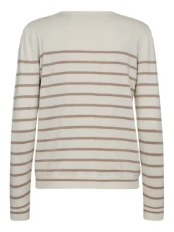 Freequent Neuletakit|neuletakki FqPixie-cardigan Offwhite w. Simply Taupe