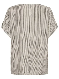 Freequent Puserot|pusero FqLavar-blouse Moonbeam w. black / luonnonvalk.