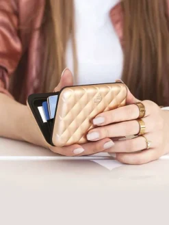 u00d6gon Lompakot|Ögon korttikotelo QB Lady Case Rose gold