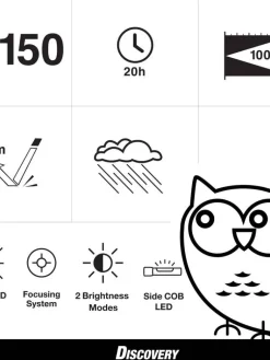 Käsivalaisin Disc ALCES 150LM><noscript><img width=