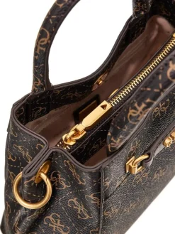 Guess Laukut Ja Kassit|laukku Bnl Emere Logo Mini Satchel Bnl Brown logo