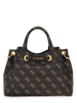 Guess Laukut Ja Kassit|laukku Bnl Emere Logo Mini Satchel Bnl Brown logo