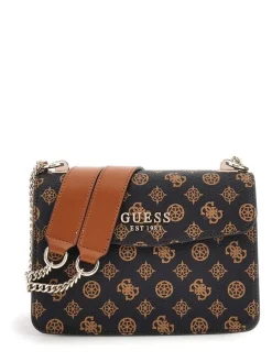 Guess Laukut Ja Kassit|laukku Mom Evelune Convertible Xbody Flap Mom Mocha Logo Multi