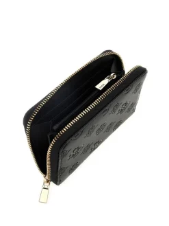Guess Lompakot|lompakko Blo Phoebe Slg Medium Zip Around Blo Black logo