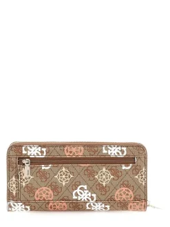 Guess Lompakot|lompakko Lou Eliette Logo Slg Lrg Zip Arnd Lou Latte Logo Multi