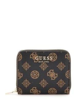 Guess Lompakot|lompakko Mlo Laurel Slg Small Zip Around Mlo Mocha logo