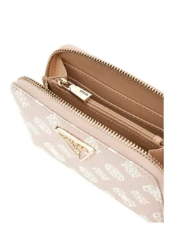 Guess Lompakot|lompakko Sdl Laurel Slg Medium Zip Around Sdl Sand Logo