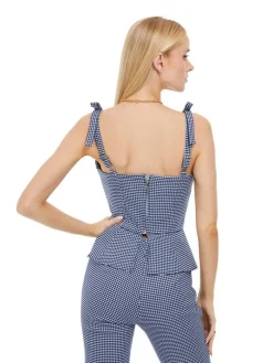 Guess Topit|toppi Vichy I71U Sini/valk ruutu