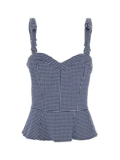 Guess Topit|toppi Vichy I71U Sini/valk ruutu