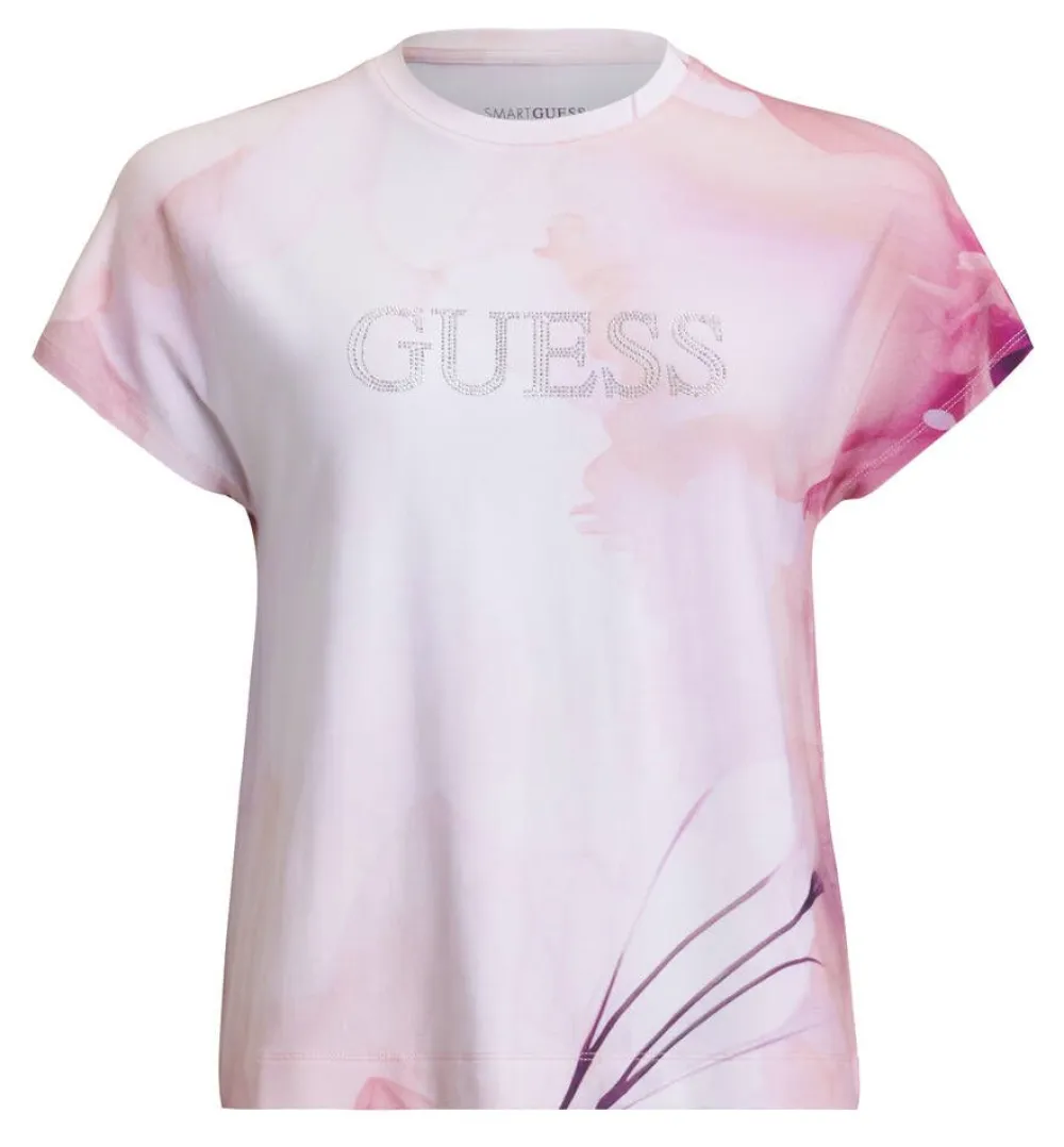 Guess Trikoopaidat Ja Colleget|t-paita Logo Kimono F0D9 Rosa