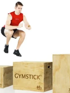 Gymstick Nyrkkeily Ja Muu Kuntourheilu|hyppyboxi 76x60x50 cm puinen
