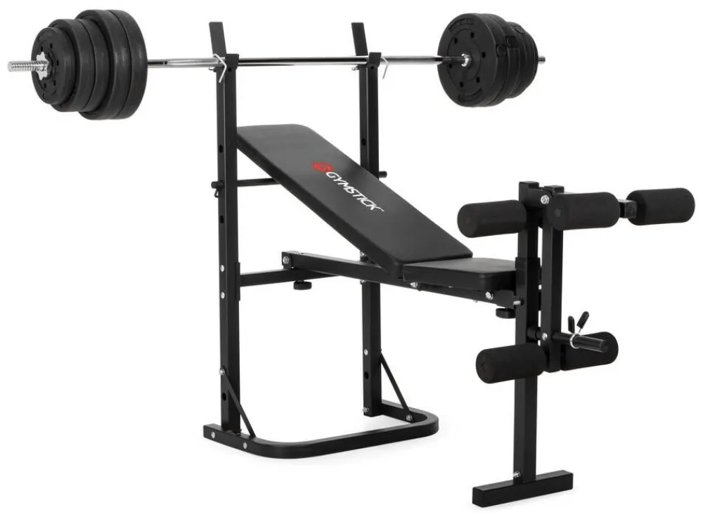 Gymstick Kuntoilulaitteet|painonnostopenkki & painosarja 40 kg