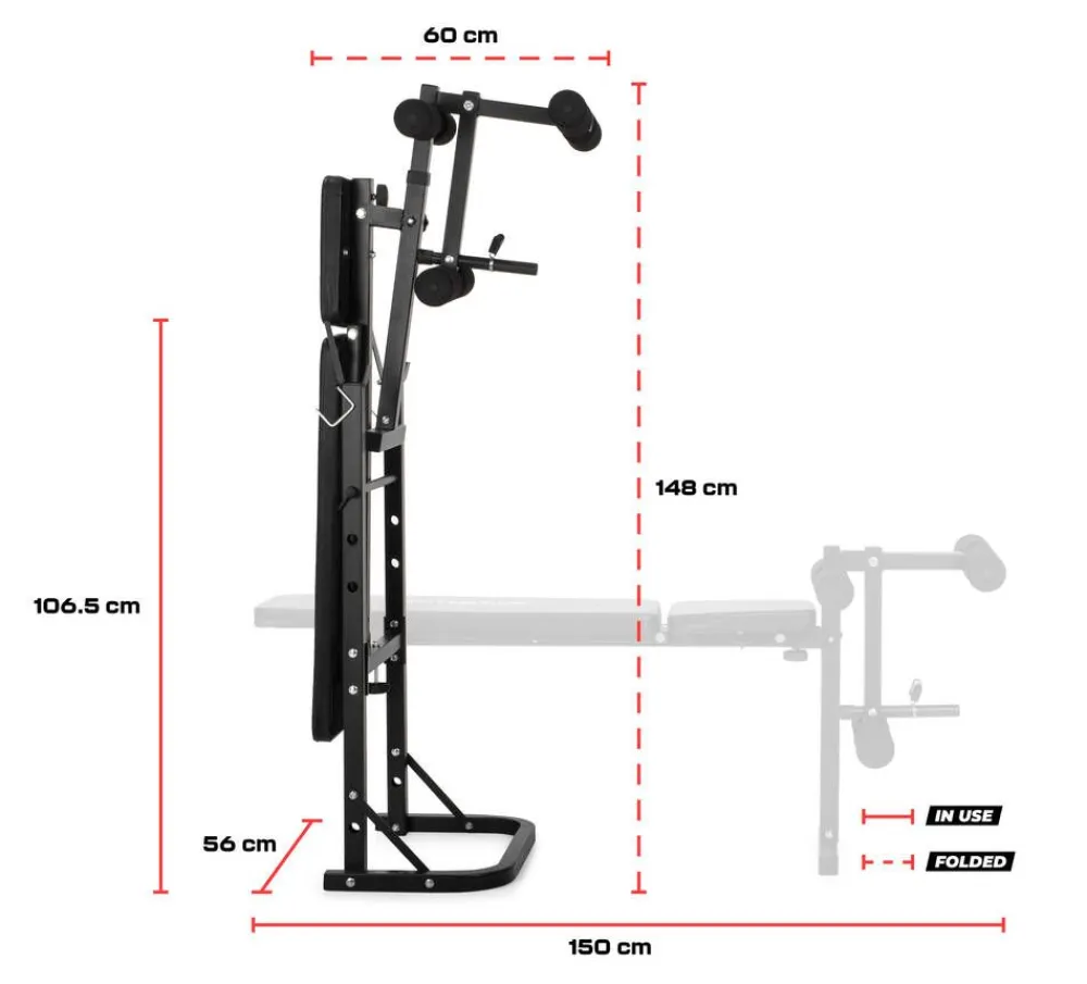 Gymstick Kuntoilulaitteet|painonnostopenkki & painosarja 40 kg
