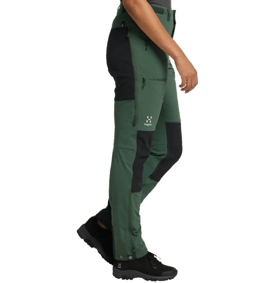Haglu00f6fs Vaellus- Ja Metsästysvaatteet|Ulkoilu|Haglöfs housut Rugged Standard Pant Women 4HT Fjell Green/True Black