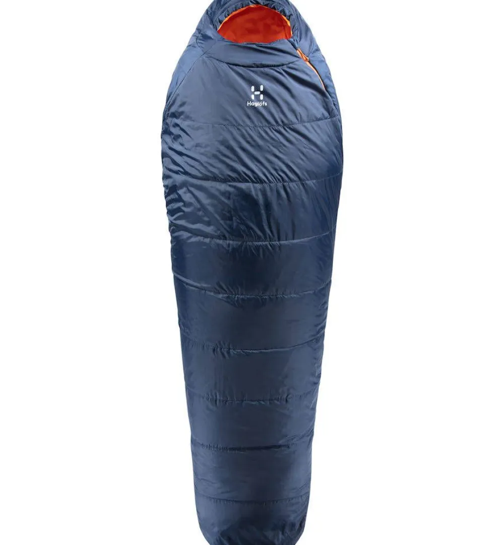 Haglu00f6fs Makuupussit Ja -Alustat|Haglöfs makuupussi Tarius -5 4GW Midnight Blue/Tangerine
