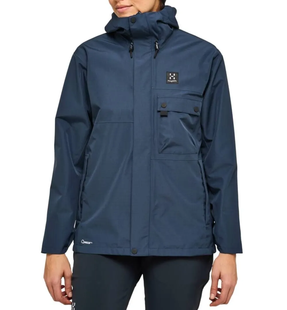 Haglu00f6fs Takit|Haglöfs takki Porfyr Proof Jacket Women 3N5 Tarn Blue