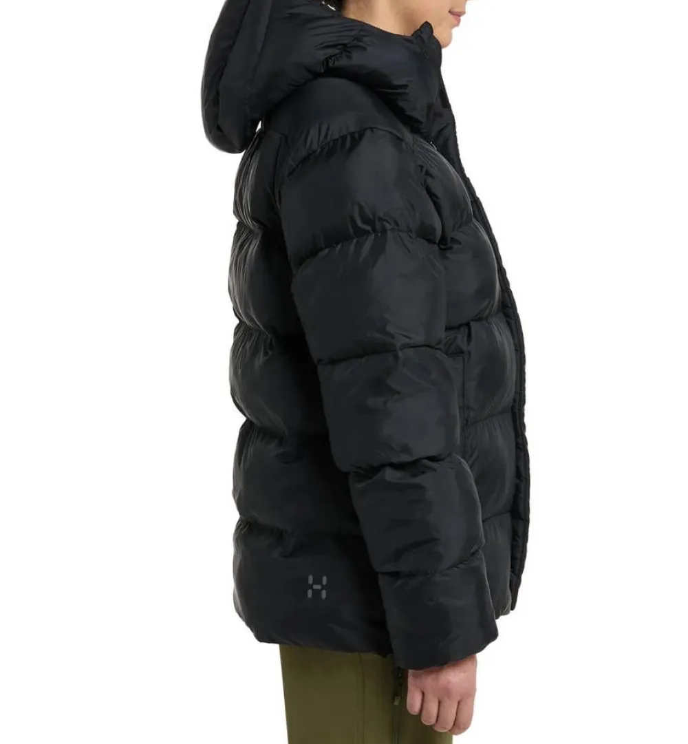 Haglu00f6fs Takit|Talvitakit|Haglöfs takki Puffy Mimic II Hood W 2C5 TRUE BLACK