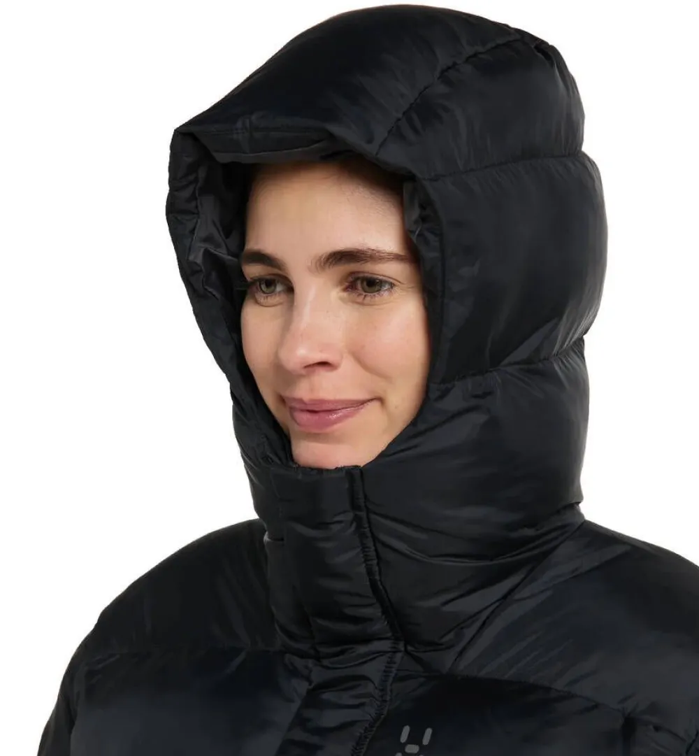 Haglu00f6fs Takit|Talvitakit|Haglöfs takki Puffy Mimic II Hood W 2C5 TRUE BLACK