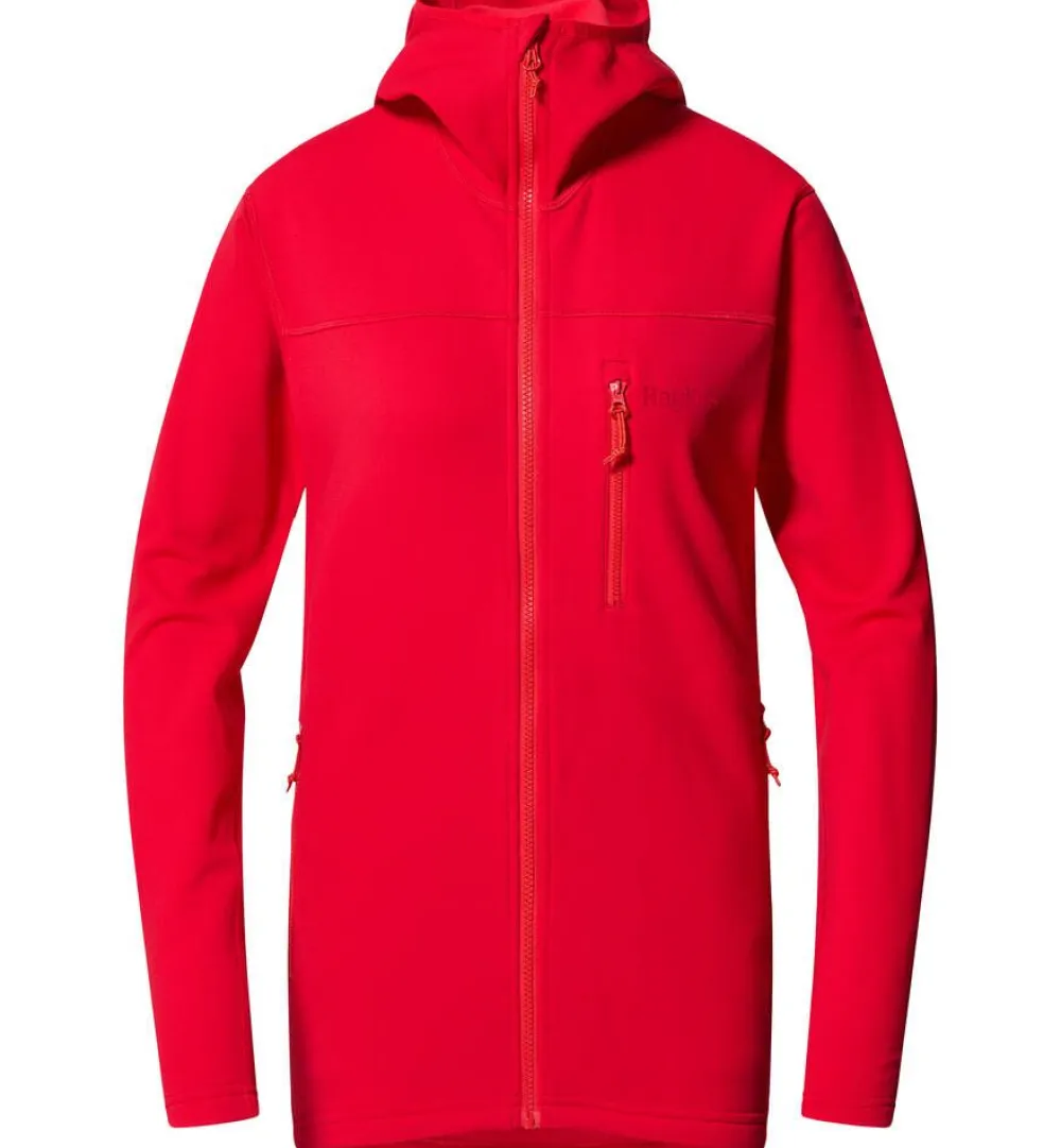 Haglu00f6fs Fleecet, Colleget Ja Hupparit|Haglöfs takki Rosson Mid Hood W 5RA Bright Red