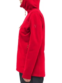Haglu00f6fs Fleecet, Colleget Ja Hupparit|Haglöfs takki Rosson Mid Hood W 5RA Bright Red