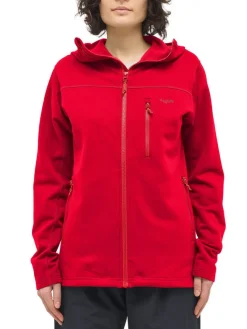 Haglu00f6fs Fleecet, Colleget Ja Hupparit|Haglöfs takki Rosson Mid Hood W 5RA Bright Red