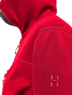 Haglu00f6fs Fleecet, Colleget Ja Hupparit|Haglöfs takki Rosson Mid Hood W 5RA Bright Red