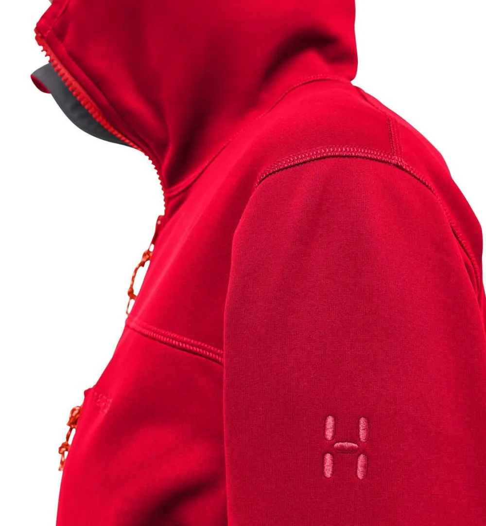 Haglu00f6fs Fleecet, Colleget Ja Hupparit|Haglöfs takki Rosson Mid Hood W 5RA Bright Red