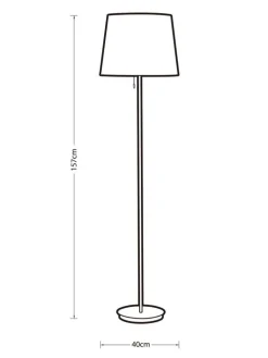 lattiavalaisin Rose 157 cm ruusukulta-valkoinen>Heat Hot