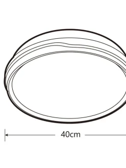 Heat Sisustusvalaisimet|plafondi Nubes Easy Mount 40 cm valkoinen kuvio