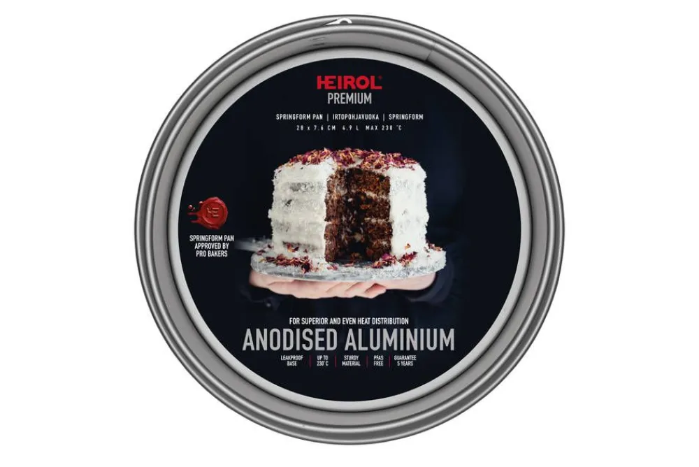 Heirol Leivonta|Leivonta irtopohjavuoka 28x7,6 cm anodisoitu alumiini