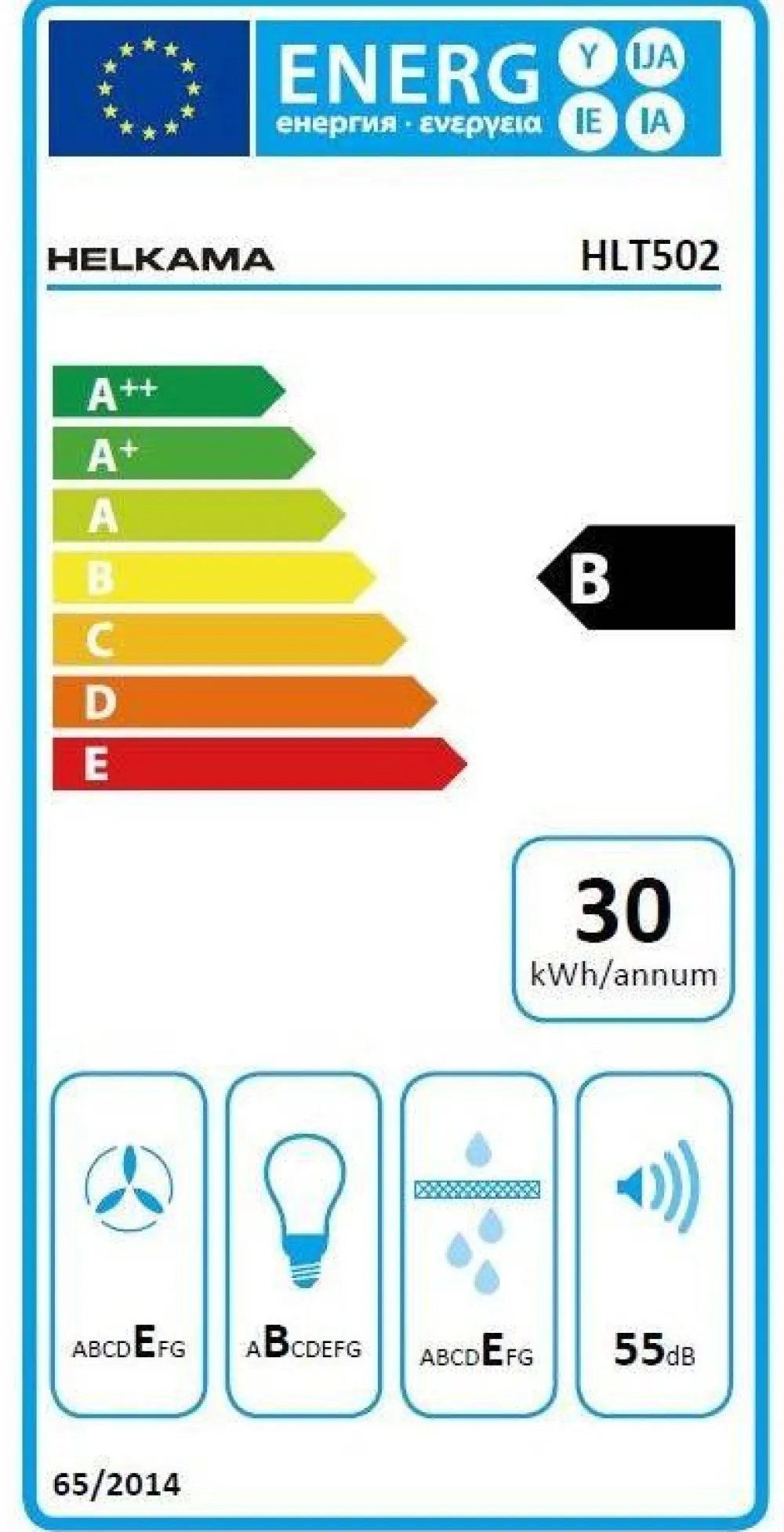 Helkama Liesituulettimet|Liesituuletin 50 cm HLT502
