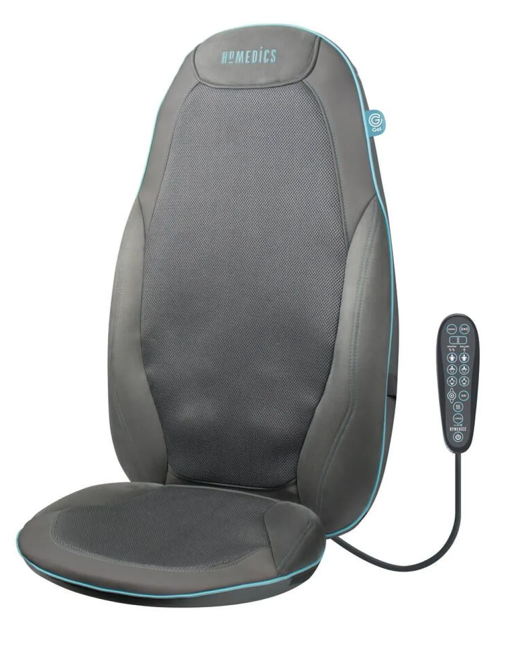 HoMedics Kauneus Ja Terveys|shiatsu hierontaistuin geeli harmaa SGM-1300H-EUX
