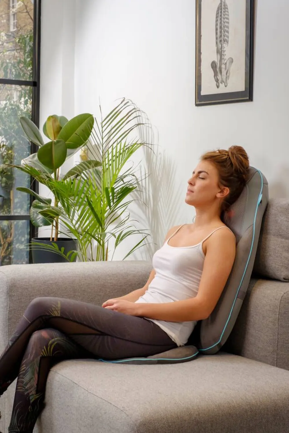 HoMedics Kauneus Ja Terveys|shiatsu hierontaistuin geeli harmaa SGM-1300H-EUX